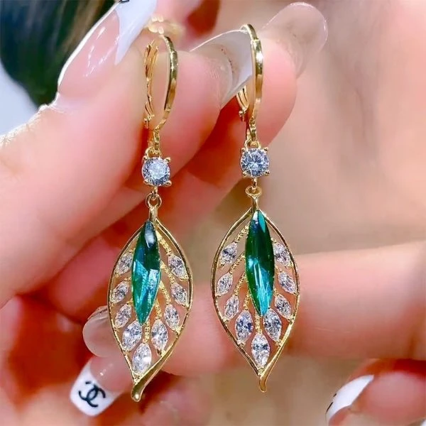 Grean Leaf Pande Earrings