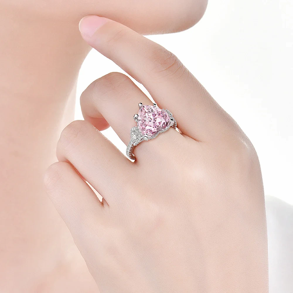 Heart Pink Diamond Ring